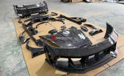 FORGED CARBON BODY KIT for PORSCHE 911 992 CARRERA TURBO S 4S custom fit MANSORY
Set includes:
Front Bumper Assembly
Hood
Fender Flares
Fender Vents
Side Mirror Covers
Side Skirts
Side Vent Covers
Rear Bumper Assembly