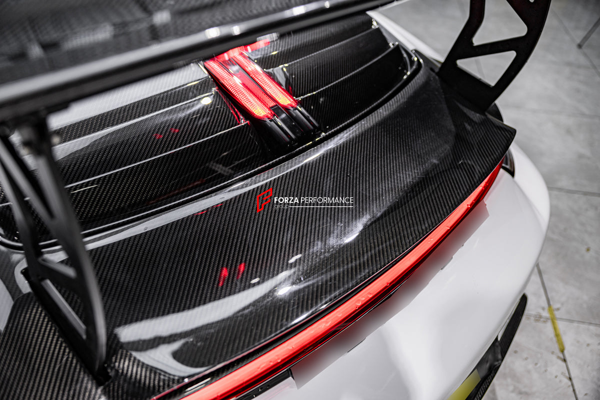 FULL DRY CARBON BODY KIT V3 for PORSCHE 911 992 2018+  Set includes:  Front Lip Front Bumper Vents Side Skirts Hood/Bonnet Spoiler Rear Bumper Mirror Covers Trunk Spoiler Exhaust Tips