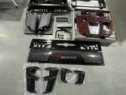 DRY CARBON BODY KIT for MERCEDES-BENZ G-CLASS G63 W463A W464 2021+  Set includes:  Front Diffuser Front Grille Side Fenders Side Vents Rear Diffuser Rear Spoiler Exhaust Tips