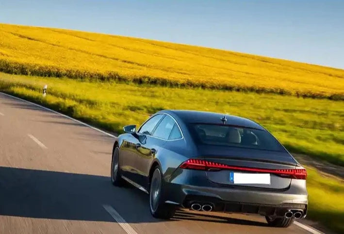 S7 | RS7 REAR DIFFUSER WITH EXHAUST TIPS for AUDI A7 4K8 2019 - 2023  Set includes:  Rear Diffuser Exhaust Tips