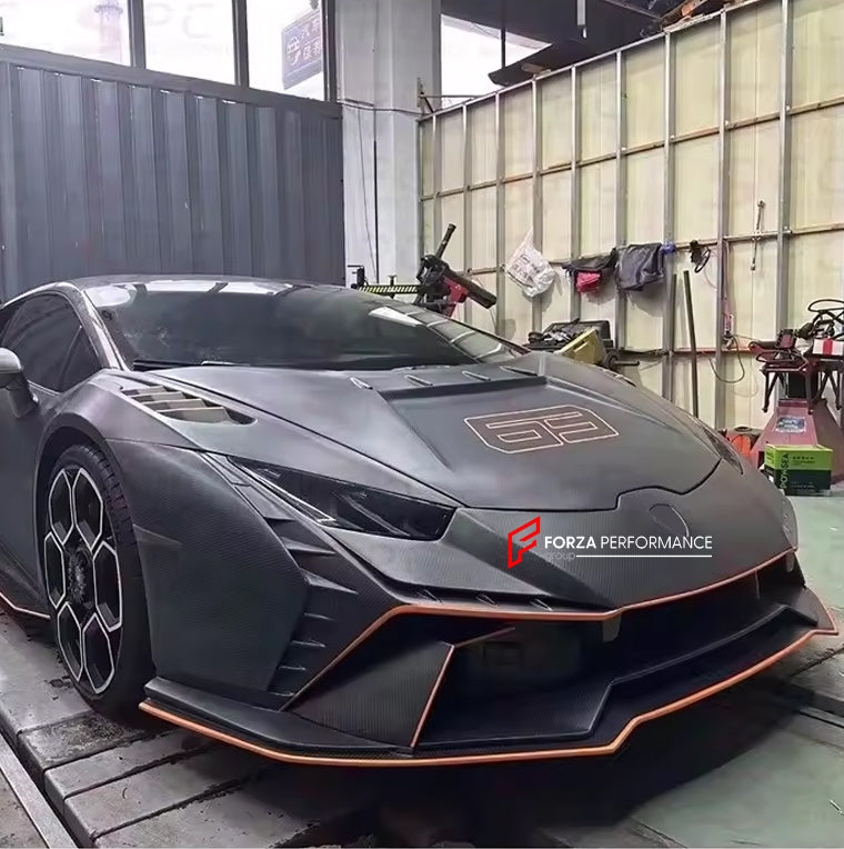 Dry Carbon Fiber Hood Tecnica Style for Lamborghini Huracan LP 610 2014+