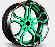 FORGED DUALLY TRUCK FORGED WHEELS RIMS for DODGE RAM 3500 DRW BR BE 1994 - 2002