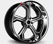 FORGED DUALLY TRUCK FORGED WHEELS RIMS for FORD F-650 DRW MEDIUM DUTY 2000 - PRESENT
