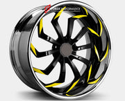 FORGED DUALLY TRUCK FORGED WHEELS RIMS for RAM 3500 DRW RAM HEAVY DUTY DJ D2 2019 - PRESENT