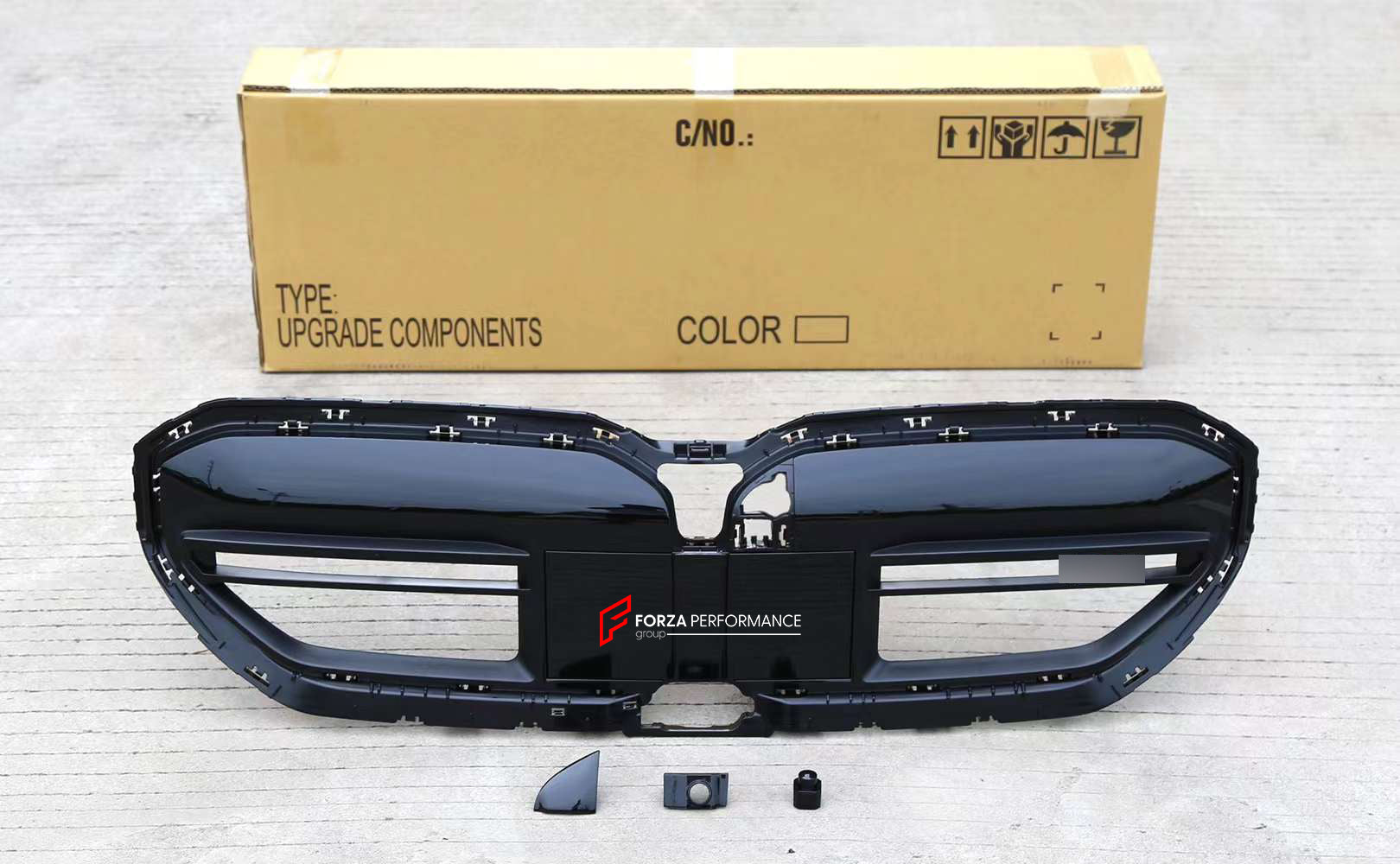 M60 STYLE FRONT GRILLE for BMW 5 SERIES G60 G68 2023+
Set includes:
Front Grille