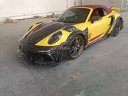 MANSORY STYLE FORGED CARBON BODY KIT for PORSCHE 911 992 CARRERA TURBO S
Set includes:
Front Bumper Assembly
Hood
Fender Flares
Fender Vents
Side Mirror Covers
Side Skirts
Side Vent Covers
Rear Bumper Assembly