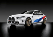 M PERFORMANCE STYLE CARBON BODY KIT for BMW M3 G80 | M4 G82 2020+  Set includes:  Front Lip Front Bumper Canards  Bumper Side Air Ducts  Rear Diffuser  Rear Bumper Spats  Side Skirts Rear Spoiler Rear Diffuser For Middle Exhaust