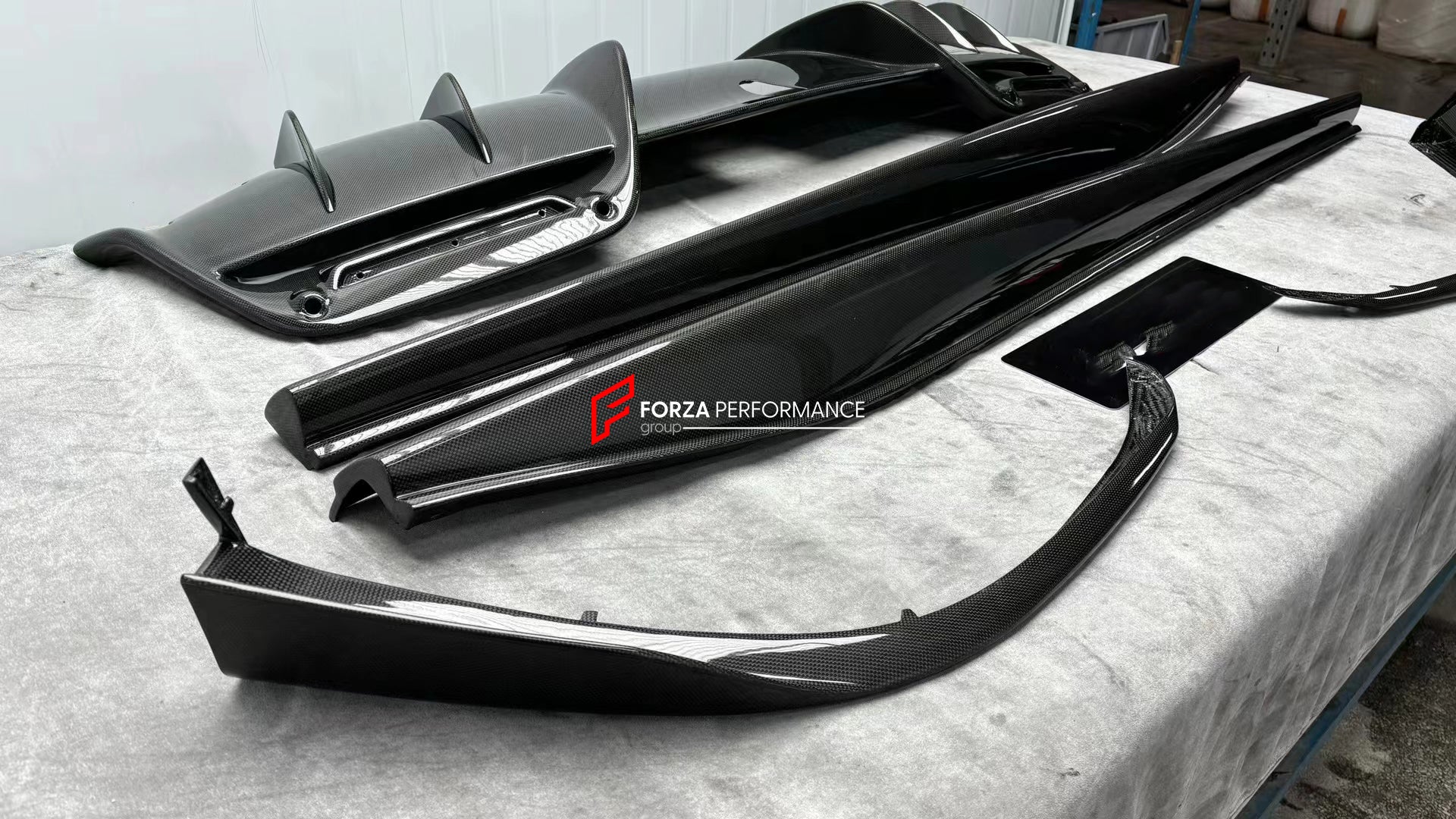 OEM DRY CARBON PARTS for FERRARI GTS GTB 296 2022+  Set includes:  Front Lip Front Bumper Parts Engine Cover Side Skirts Rear Diffuser