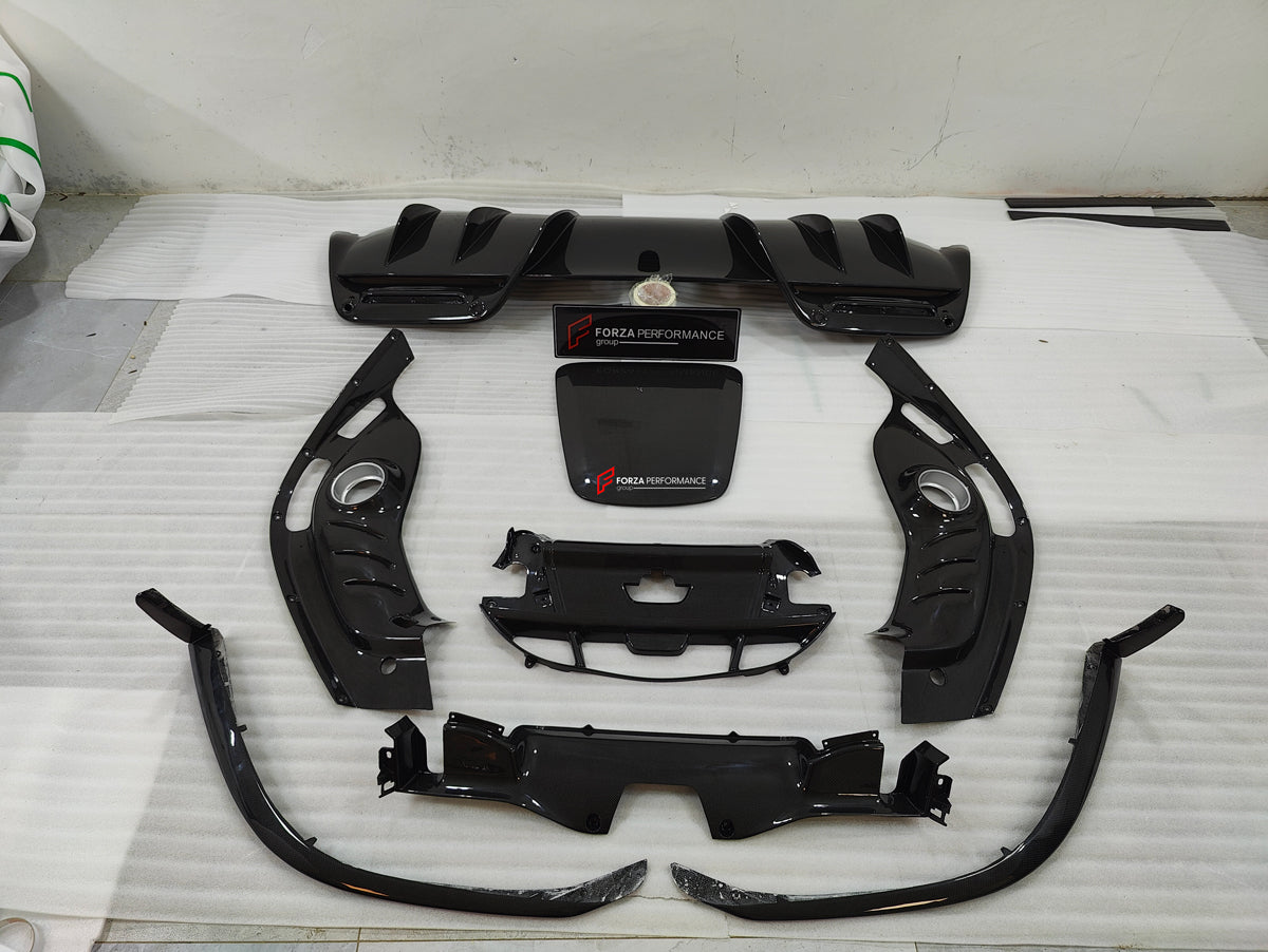 OEM DRY CARBON PARTS for FERRARI GTS GTB 296 2022+  Set includes:  Front Lip Front Bumper Parts Engine Cover Side Skirts Rear Diffuser