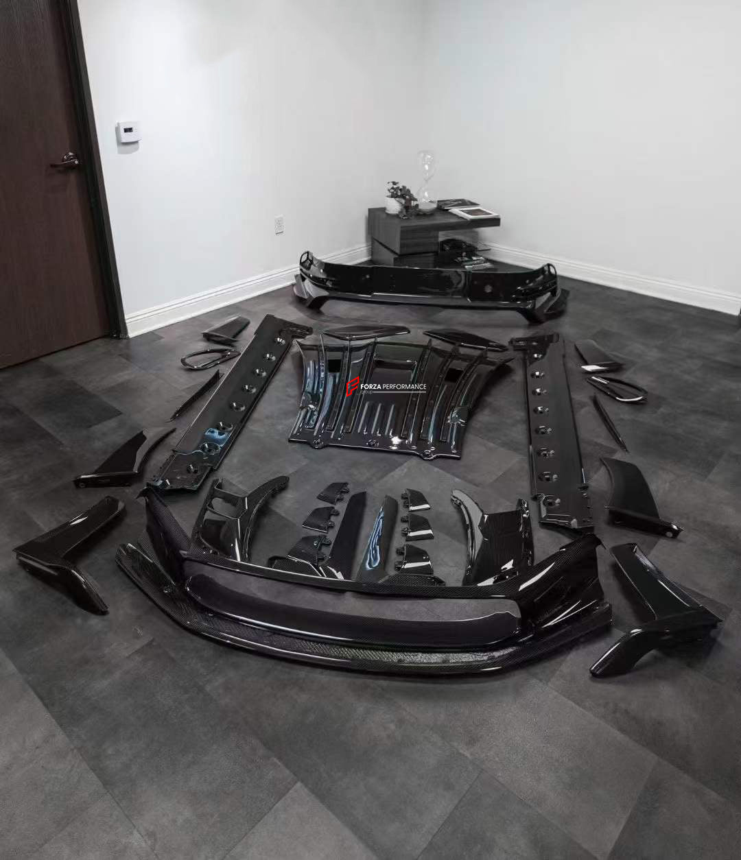 OEM STYLE CARBON REPLACEMENT PARTS for PORSCHE 911 992 GT3RS  Set includes:  Front Bumper Fender Flares Side Mirror Covers Side Skirts Side Air Vents Rear Spoiler Side Plates Rear Bumper Rear Diffuser