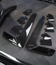 OEM STYLE CARBON REPLACEMENT PARTS for PORSCHE 911 992 GT3RS  Set includes:  Front Bumper Fender Flares Side Mirror Covers Side Skirts Side Air Vents Rear Spoiler Side Plates Rear Bumper Rear Diffuser