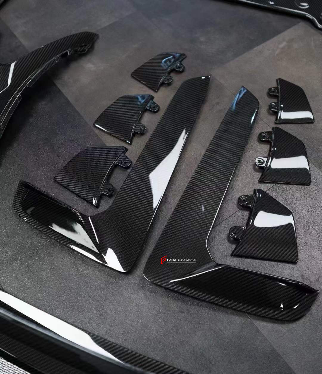 OEM STYLE CARBON REPLACEMENT PARTS for PORSCHE 911 992 GT3RS  Set includes:  Front Bumper Fender Flares Side Mirror Covers Side Skirts Side Air Vents Rear Spoiler Side Plates Rear Bumper Rear Diffuser
