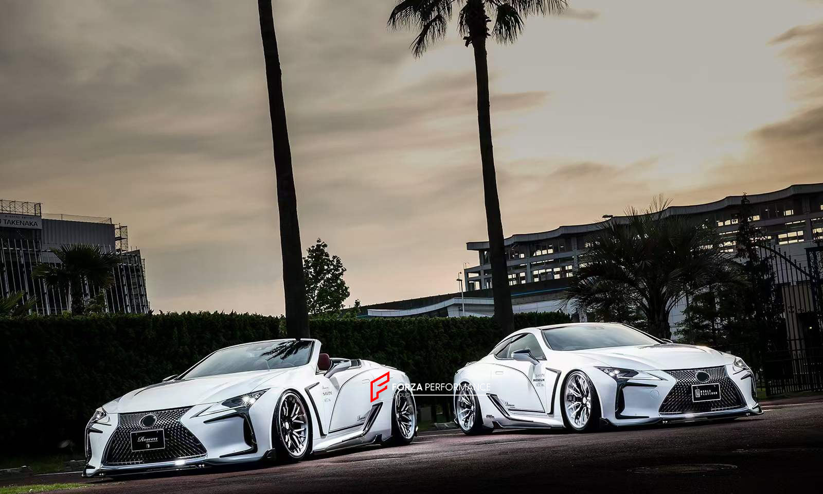ROWEN STYLE CARBON BODY KIT for LEXUS LC500 LC500H 2017+  Set includes:  Front Lip Front Bumper Trims Side Skirts Side Trims Rear Wing Spoiler Rear Diffuser