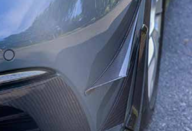 AUTHENTIC KARBEL CARBON FRONT BUMPER CANARDS for PORSCHE 718 BOXSTER CAYMAN 982 2016+