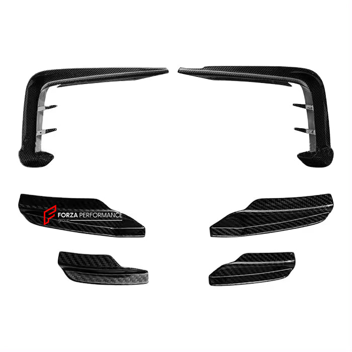 FRONT CANARDS and AIR VENT TRIMS for AUDI TT 2018 - 2023