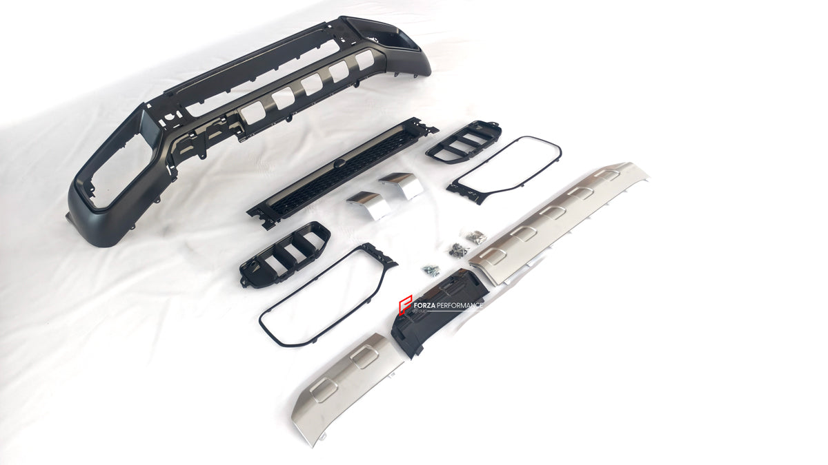 UPGRADE FACELIFT FRONT BUMPER for MERCEDES-BENZ G-CLASS W464 2018 - 2024 to G63 W465 AMG 2025
Set includes:
Front Bumper