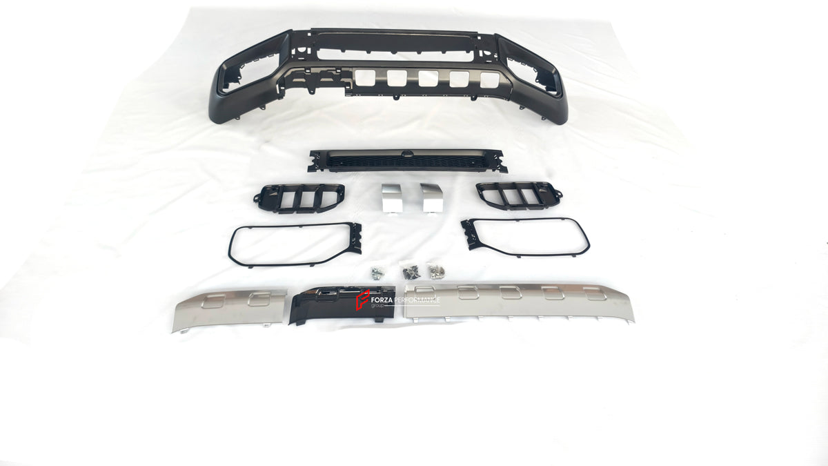 UPGRADE FACELIFT FRONT BUMPER for MERCEDES-BENZ G-CLASS W464 2018 - 2024 to G63 W465 AMG 2025
Set includes:
Front Bumper