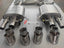 VALVED EXHAUST CATBACK MUFFLER for CHEVROLET CORVETTER C7 6.2T Set includes: Center Pipes Muffler with valves Valve control box with remote control (you may also reuse your factory exhaust valve motors Exhaust tips (You can choose: blue burned, chrome and carbon)