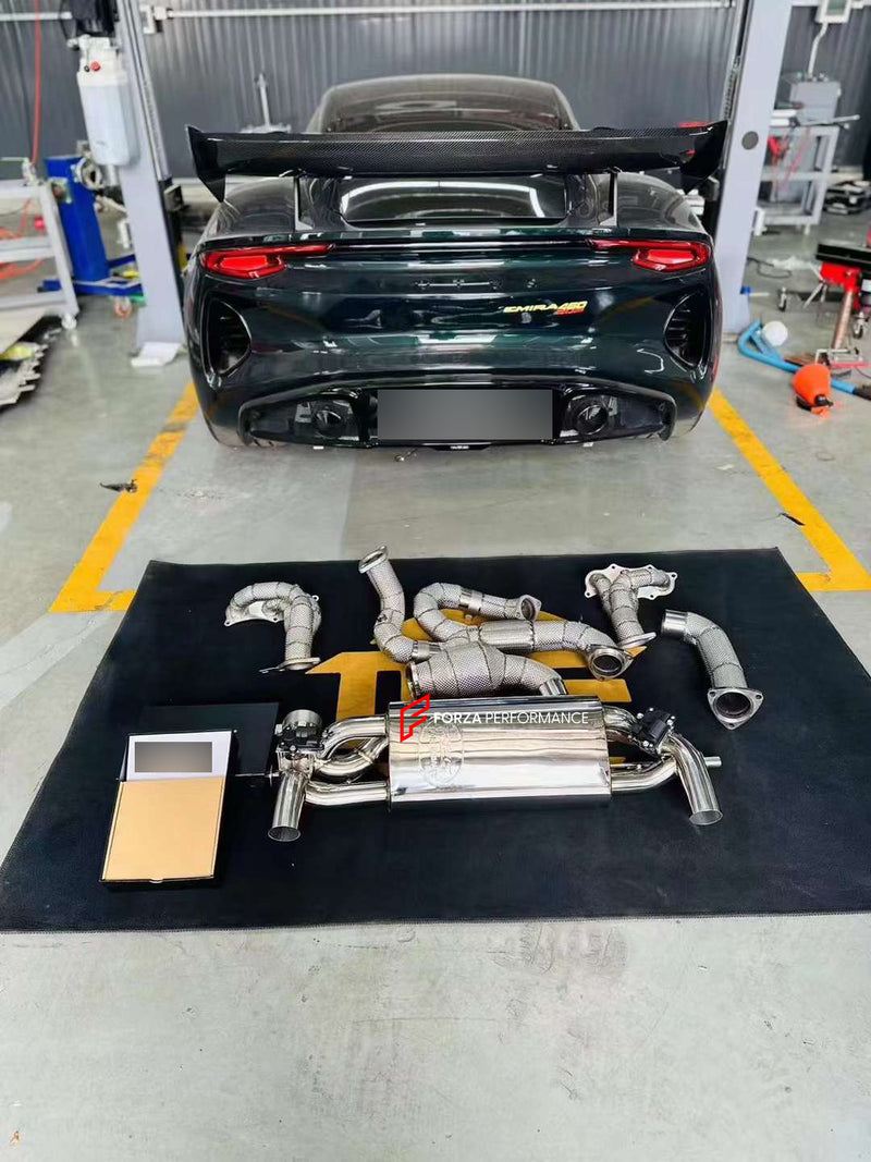 VALVED EXHAUST CATBACK MUFFLER for LOTUS EMIRA 3.5T