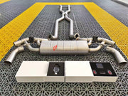 VALVED EXHAUST CATBACK MUFFLER for MERCEDES-BENZ GL500 X166 4.7T 2014  Set includes:  Center Pipes Mufflers with valves Valve control box with remote control (you may also reuse your factory exhaust valve motors) Material: Stainless steel (for an extra cost we can make titanium)  NOTE: Professional installation is required.  CONTACT US FOR PRICING