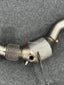 EXHAUST DOWNPIPE for FERRARI F8 TRIBUTO 3.9T 2019 - 2023 Material: Stainless steel Optionally for an extra cost: Heat shield protection 200 cell catalytic converter