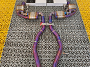 VALVED TITANIUM EXHAUST CATBACK MUFFLER for MERCEDES-BENZ C-CLASS C217 COUPE 5.5T 2015 - 2021  Valved exhaust, meaning that has remote, controlled valves - allowing a switch between an aggressive loud sports sound and a sound that is closer to the OEM sound.  Set includes:  Center Pipes Mufflers with valves Valve control box with remote control (you may also reuse your factory exhaust valve motors) Factory exhaust tips must be reused.