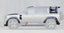 WIDE BODY KIT for LAND ROVER DEFENDER 2021+ Set includes: Front Hood Front Lip Side Fender Side Air Vents Side Skirts Roof DRL LED Bar Roof Spoiler Rear Diffuser Exhaust Tips