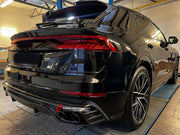 CARBON BODY KIT for AUDI Q8 4M 2019 - 2023
Set includes:
Front Lip
Front canards
Rear Diffuser
Rear spoiler
Material: Carbon fiber
NOTE: Professional installation is required