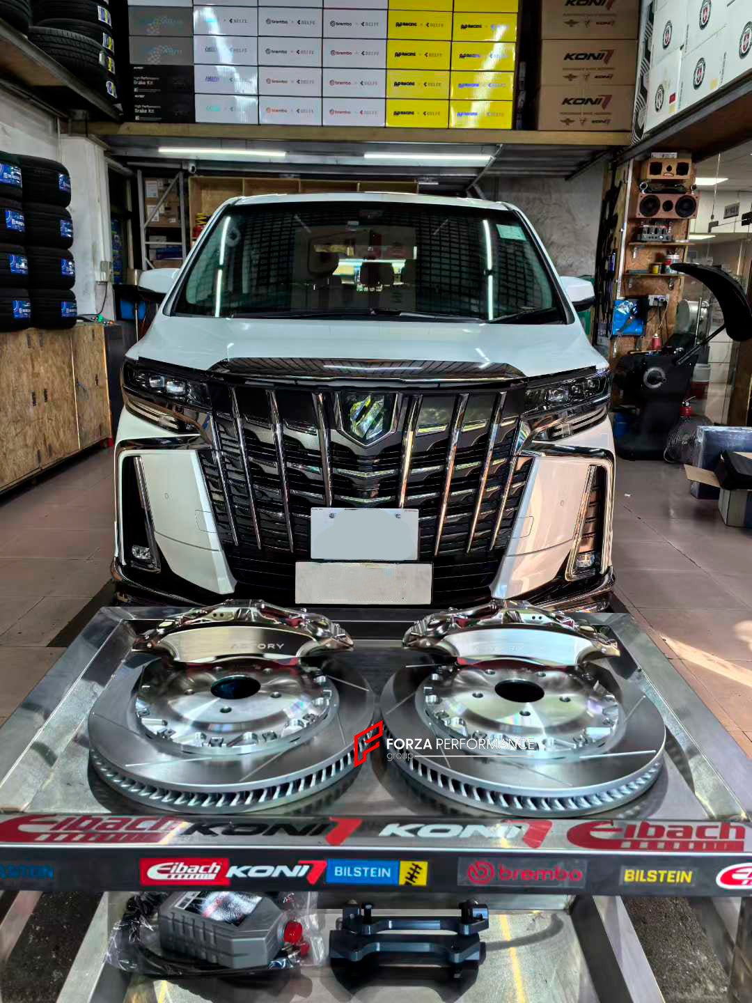 ADTORY X FORZA PERFORMANCE RACE BIG BRAKE KIT BBK for TOYOTA ALPHARD AH30 FACELIFT 2018 - 2023