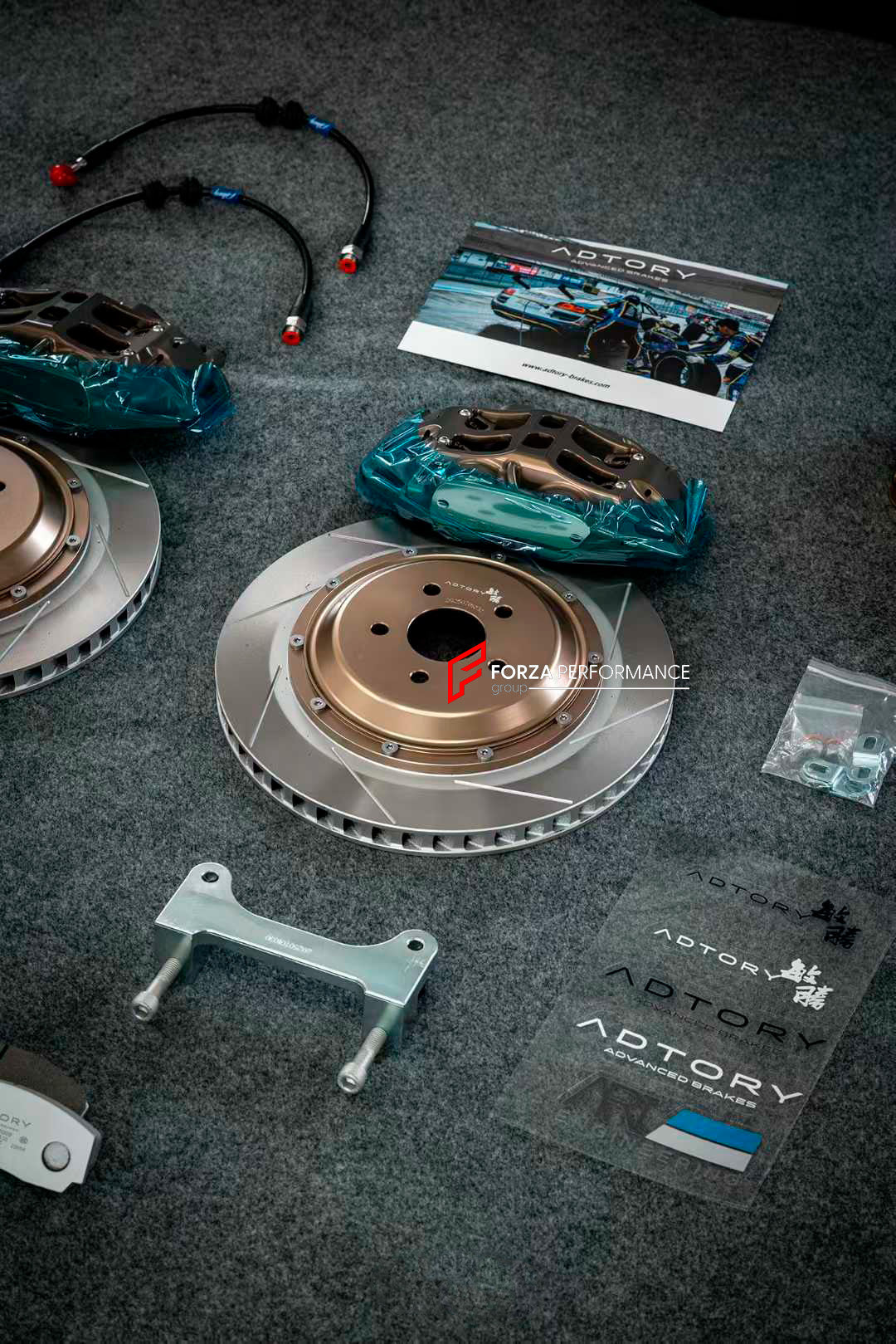ADTORY X FORZA PERFORMANCE RACE BIG BRAKE KIT BBK for TOYOTA GR86 ZN8 ZD8 2021+
ADTORY Brake Kits are engineered as bolt on upgrades that work with the factory master cylinder and ABS, delivering stronger, more repeatable stops with the pedal feel you want. Whether you cruise the city, carve canyons, or chase lap times.
Highlights
Track-ready, heat-resistant components.
Jewel-like caliper finish is incredibly durable and easy to clean
Pistons are calibrated to integrate smoothly with the Factory OEM mast