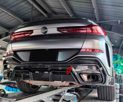 DRY CARBON AERO KIT for BMW X6 G06 LCI FACELIFT 2023+
Set includes:
Front Lip
Front Bumper Trims
Hood
Side Skirts
Rear Roof Spoiler
Rear Diffuser
Each part of this kit can be sent separately. Please contact us if you need a specific part.
Materail: Carbon Fiber
NOTE: Professional installation is required