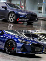 CONVERSION BODY KIT for AUDI A7 4G8 2014 - 2018 to RS7 C8 2019+
Set includes:
Front Bumper
Front Hood
Front Grille
Side Fenders
Side Skirts
Rear Bumper with Diffuser
Exhaust Tips
Material: Plastic
* Each part can be sent separately
NOTE: Professional installation is required.
Payment ►
Visa
Mastercard
PayPal with a credit card (add 4.4% at checkout)
Payoneer
Cryptocurrency
Shipment ►
By express DHL/UPS/TNT/FedEx
To the local international airport
Special line by air
Special line by the sea
To Europe