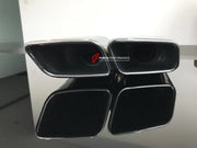 SQ7 STYLE EXHAUST TIPS for AUDI Q7 4M 2015 - 2019  Set includes:  Exhaust Tips