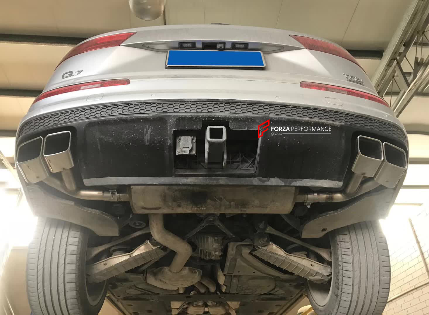 SQ7 STYLE EXHAUST TIPS for AUDI Q7 4M 2015 - 2019  Set includes:  Exhaust Tips