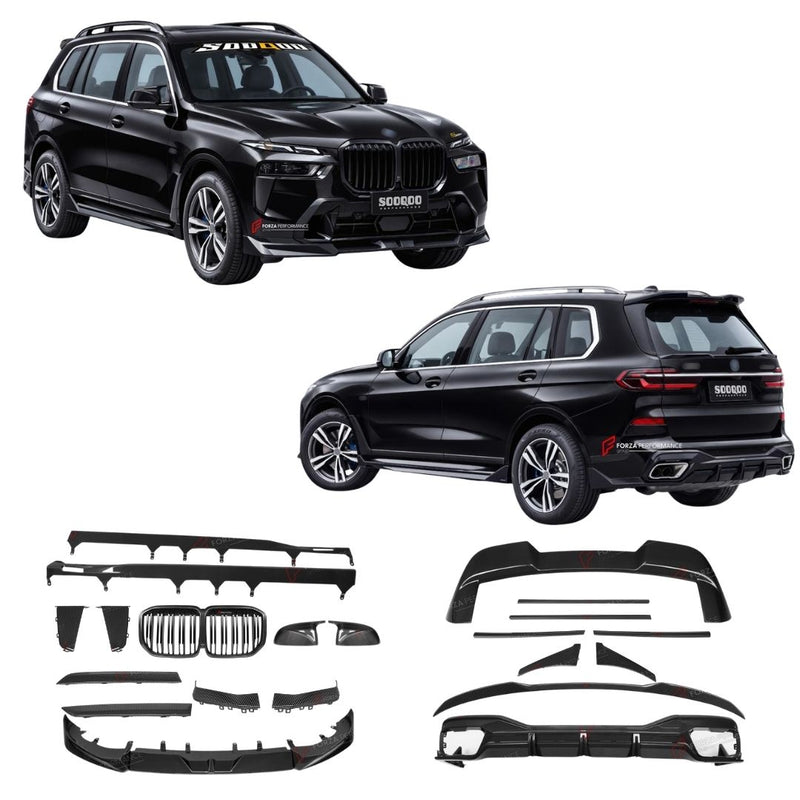 AUTHENTIC SOOQOO DRY CARBON FIBER BODY KIT for BMW X7 G07 LCI 2023+