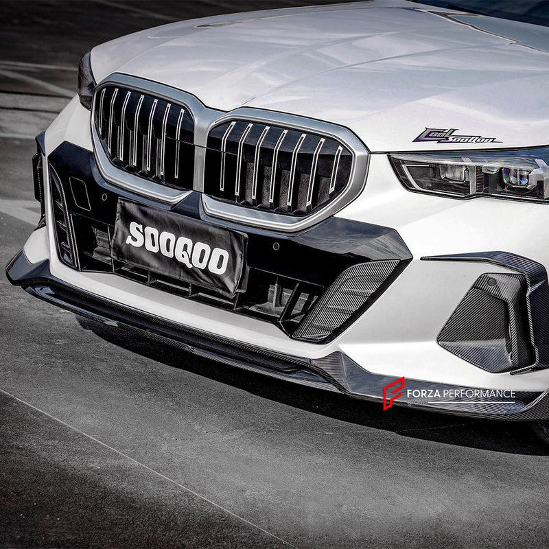 AUTHENTIC SOOQOO DRY CARBON FRONT LIP for BMW 5 SERIES G60 2023+
