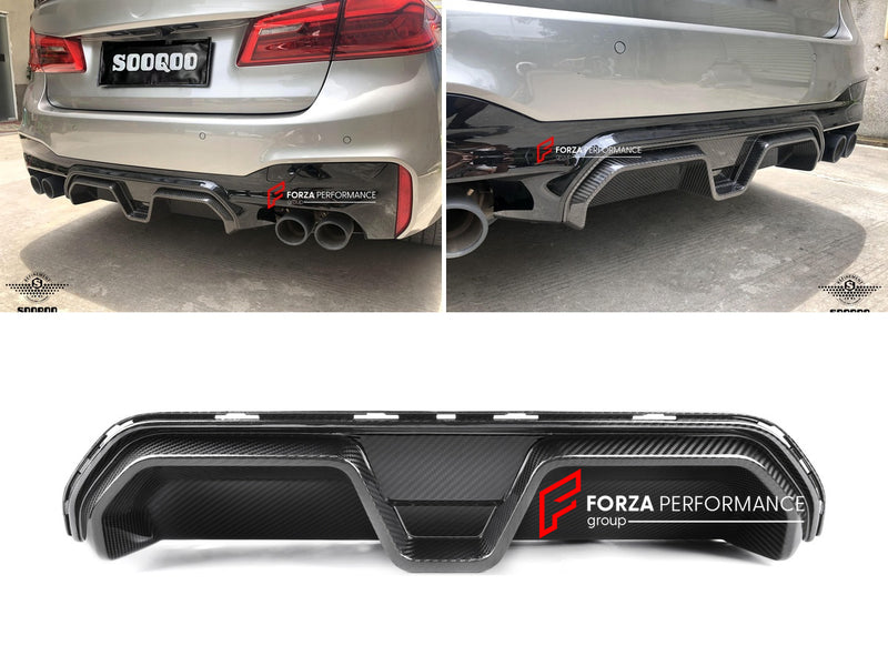 AUTHENTIC SOOQOO DRY CARBON REAR DIFFUSER for BMW M5 F90 LCI 2021 - 2023