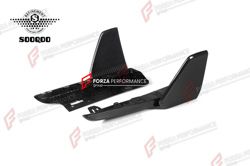 AUTHENTIC SOOQOO DRY CARBON REAR SPLITTERS for BMW X5 G05 PRE-LCI 2019 - 2023