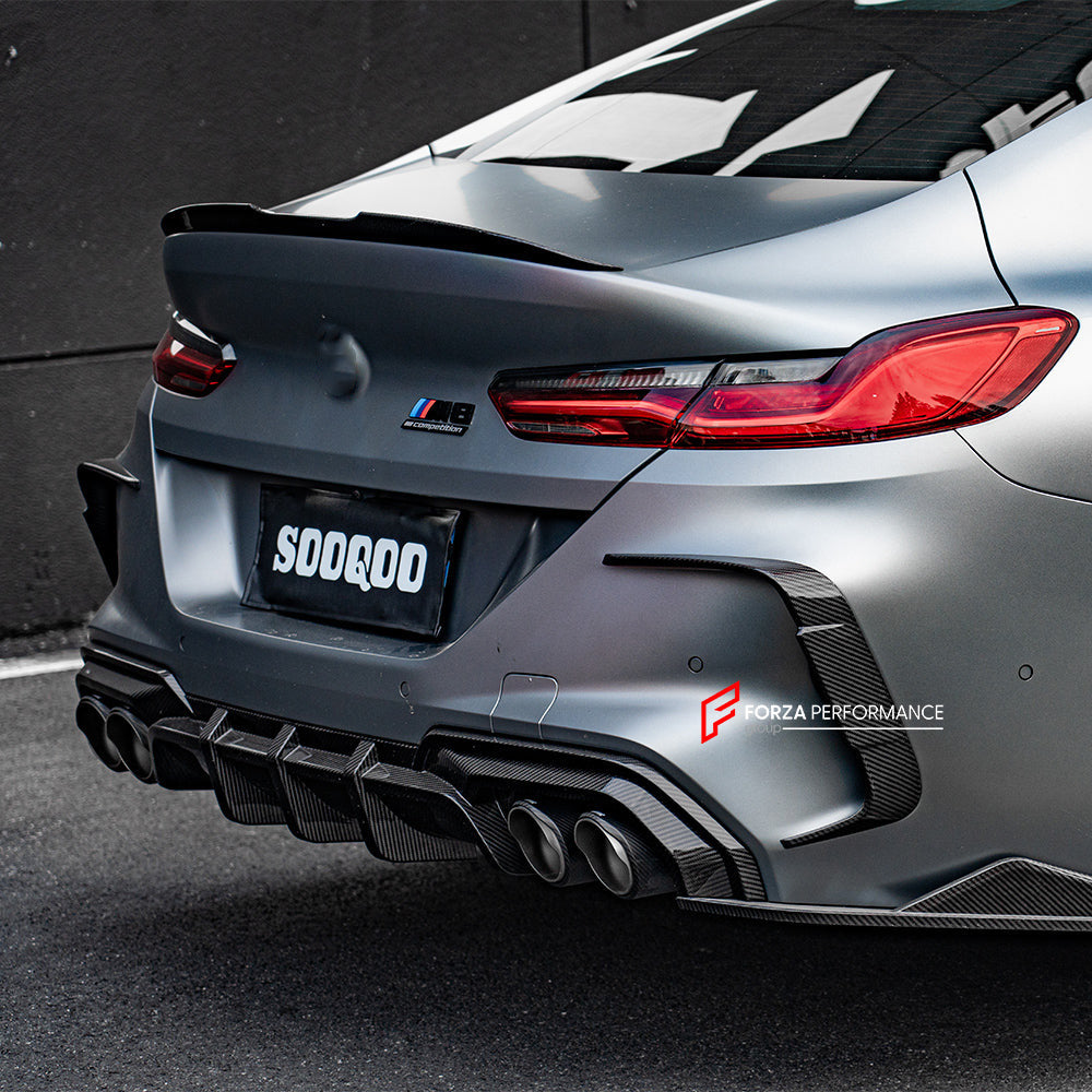 SOOQOO BMW M8 F92 Rear Bumper Insert In Prepreg Carbon Fiber