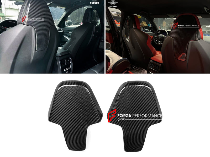 AUTHENTIC SOOQOO DRY CARBON SEAT BACKREST COVERS for BMW M8 F91 2021+