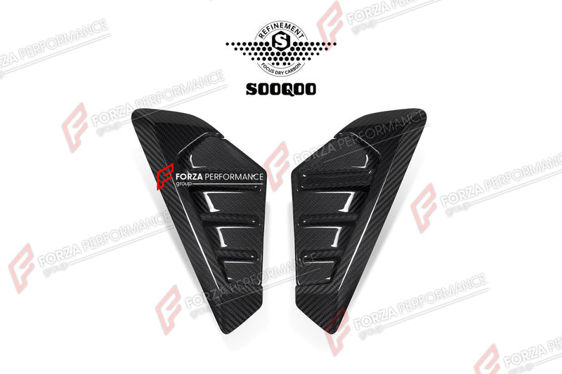 AUTHENTIC SOOQOO DRY CARBON SIDE FENDER TRIMS for BMW X5 G05 LCI 2023+
