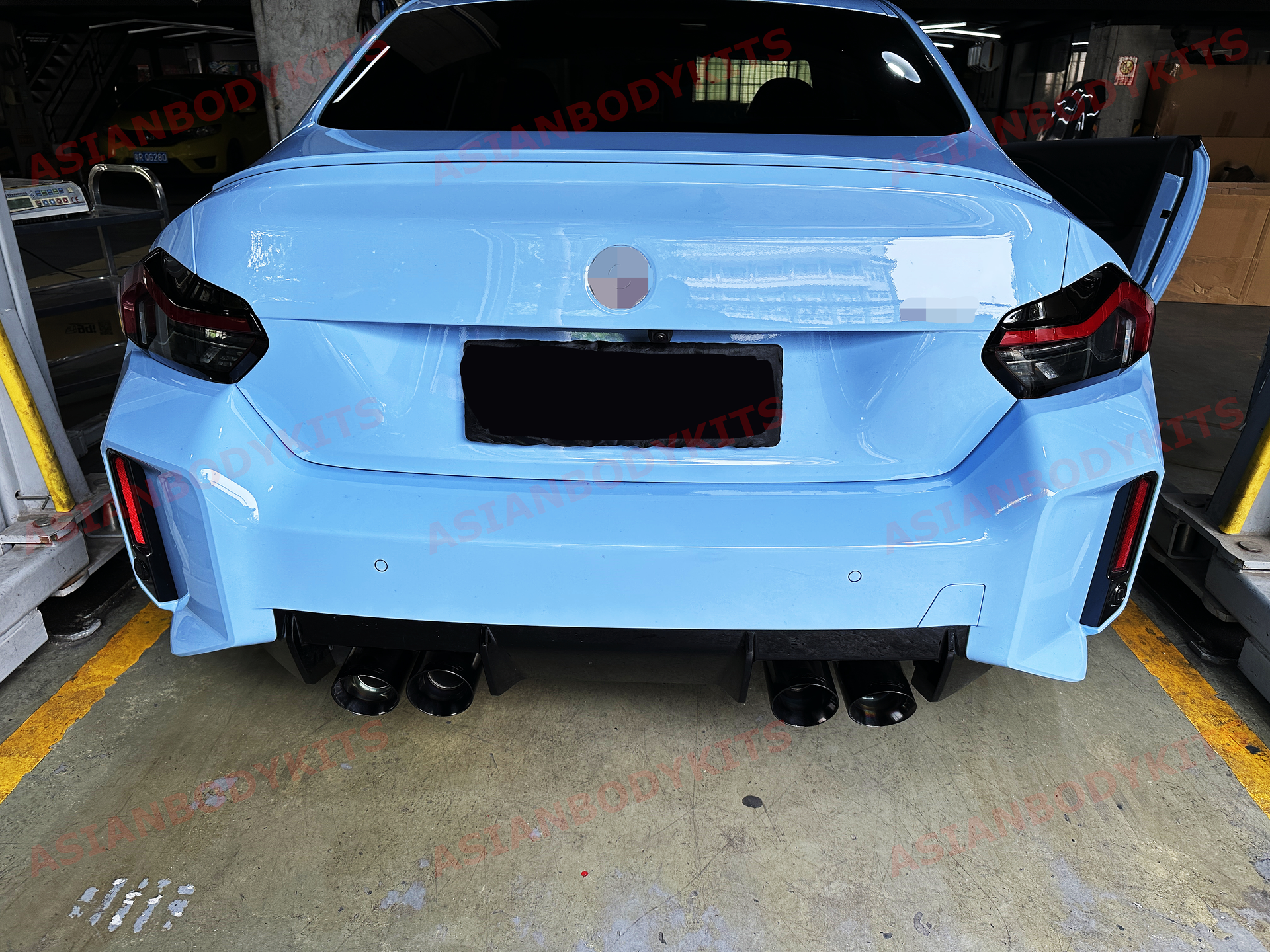 Forza Performance Aggressive sporty sound VALVED EXHAUST CATBACK MUFFLER for BMW M2 G87 3.0T  Valved exhaust, meaning that has remote, controlled valves - allowing a switch between an aggressive loud sports sound and a sound that is closer to the OEM sound  Set includes:  Center Pipes Exhaust tips Muffler with valves Valve control box with remote control (you may also reuse your factory exhaust valve motors