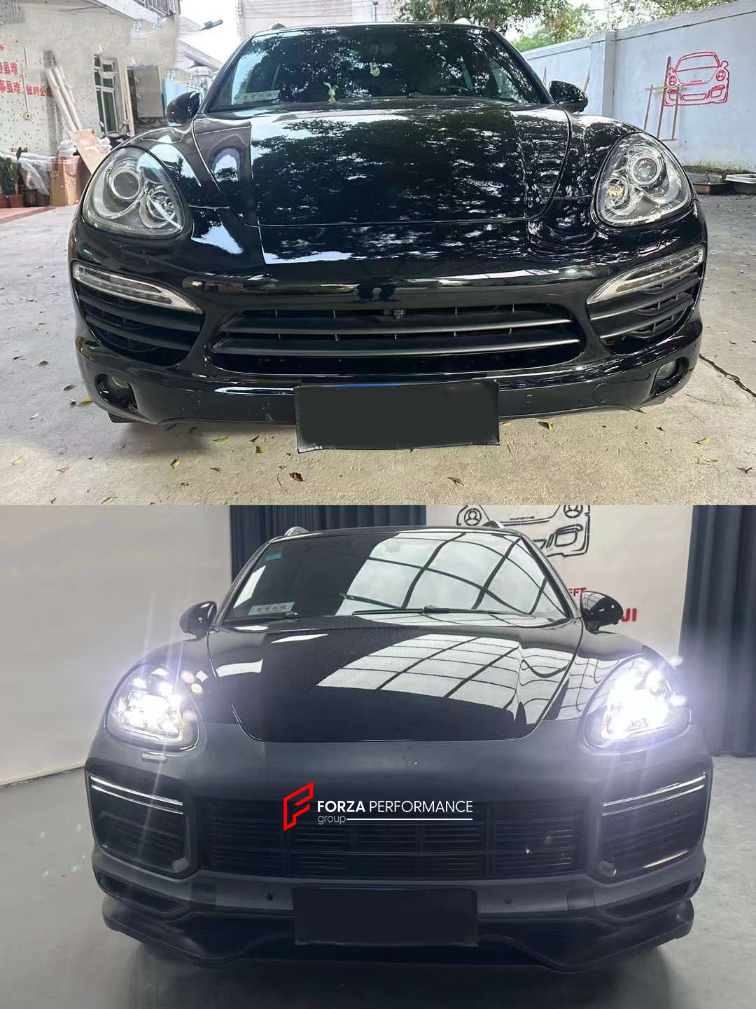 Body Kit and Tail Lights for Porsche Cayenne 2011-2014 958.1 Upgrade 2018+ 9Y0