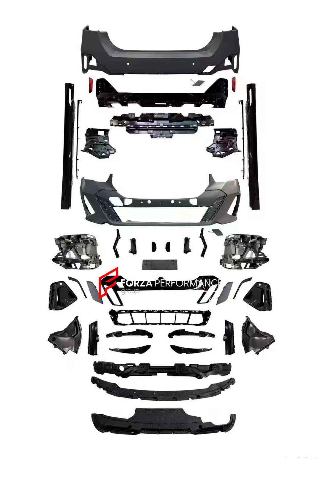 BODY KIT for BMW 5 SERIES G60 2023+ UPGRADE to M SPORT
Set includes:
Front Bumper
Front Grille
Side Skirts
Rear Bumper
Rear Diffuser
Material: Plastic
Note: Professional installation is required.
CONTACT US FOR PRICING
Payment ►
Visa
Mastercard
PayPal with a credit card (add 4.4% at checkout)
Payoneer
Cryptocurrency
Shipment ►
By express DHL/UPS/TNT/FedEx
To the local international airport
Special line by air
Special line by the sea
To Europe and the UK by train
Please let us know which shipping o