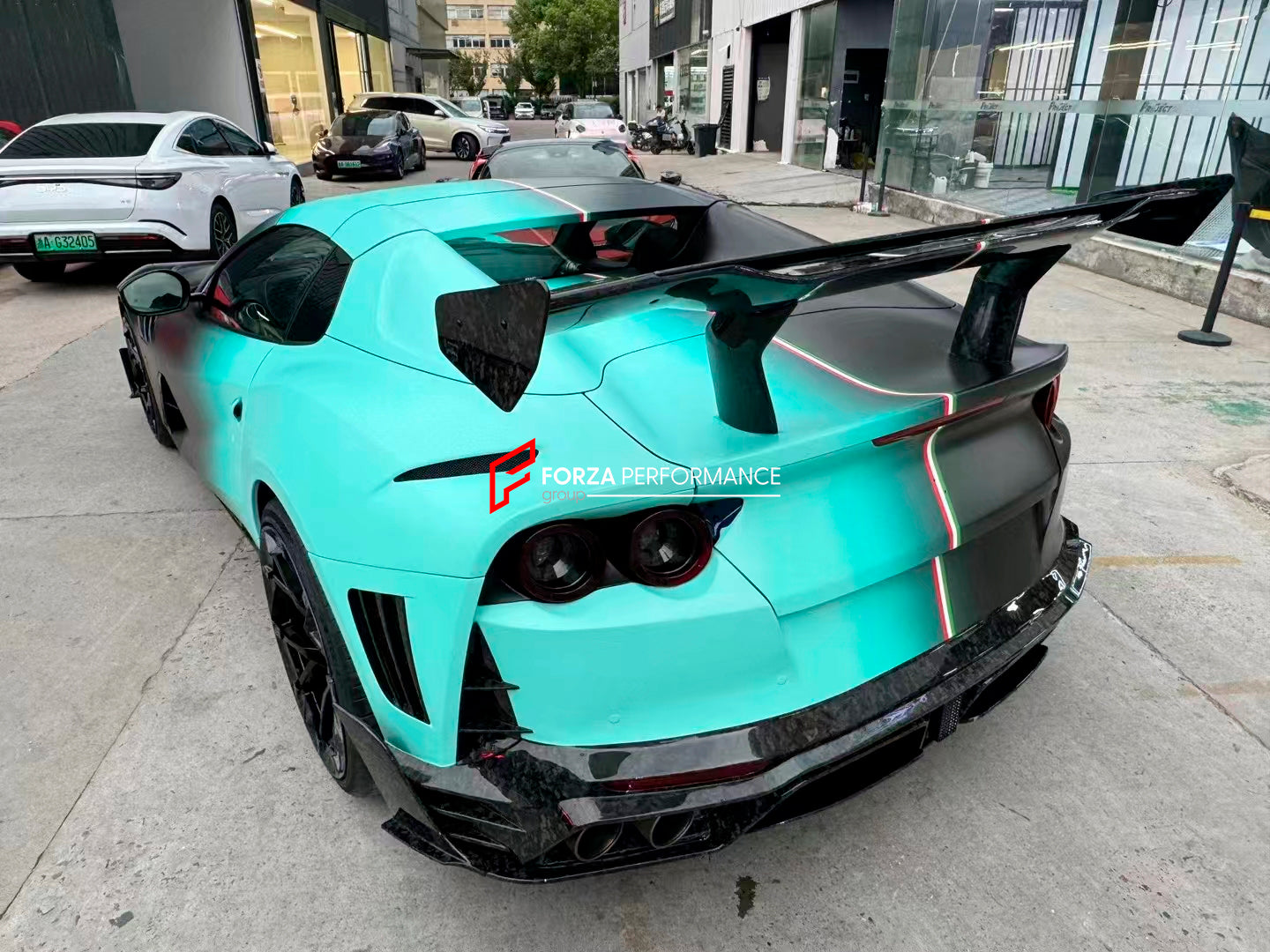 CARBON BODY KIT for FERRARI 812 2017+
Set includes:
Front Bumper
Hood
Fender Flares
Side Skirts
Rear Bumper
Rear Wing Spoiler
Production time: 20 days
Material: Carbon Fiber + Fiberglass
NOTE: Professional installation is required.
Contact us for pricing
Payment ►
Visa
Mastercard
PayPal with a credit card (add 4.4% at checkout)
Payoneer
Cryptocurrency
Shipment ►
By express DHL/UPS/TNT/FedEx
To the local international airport
Special line by air
Special line by the sea
To Europe and the UK by trai