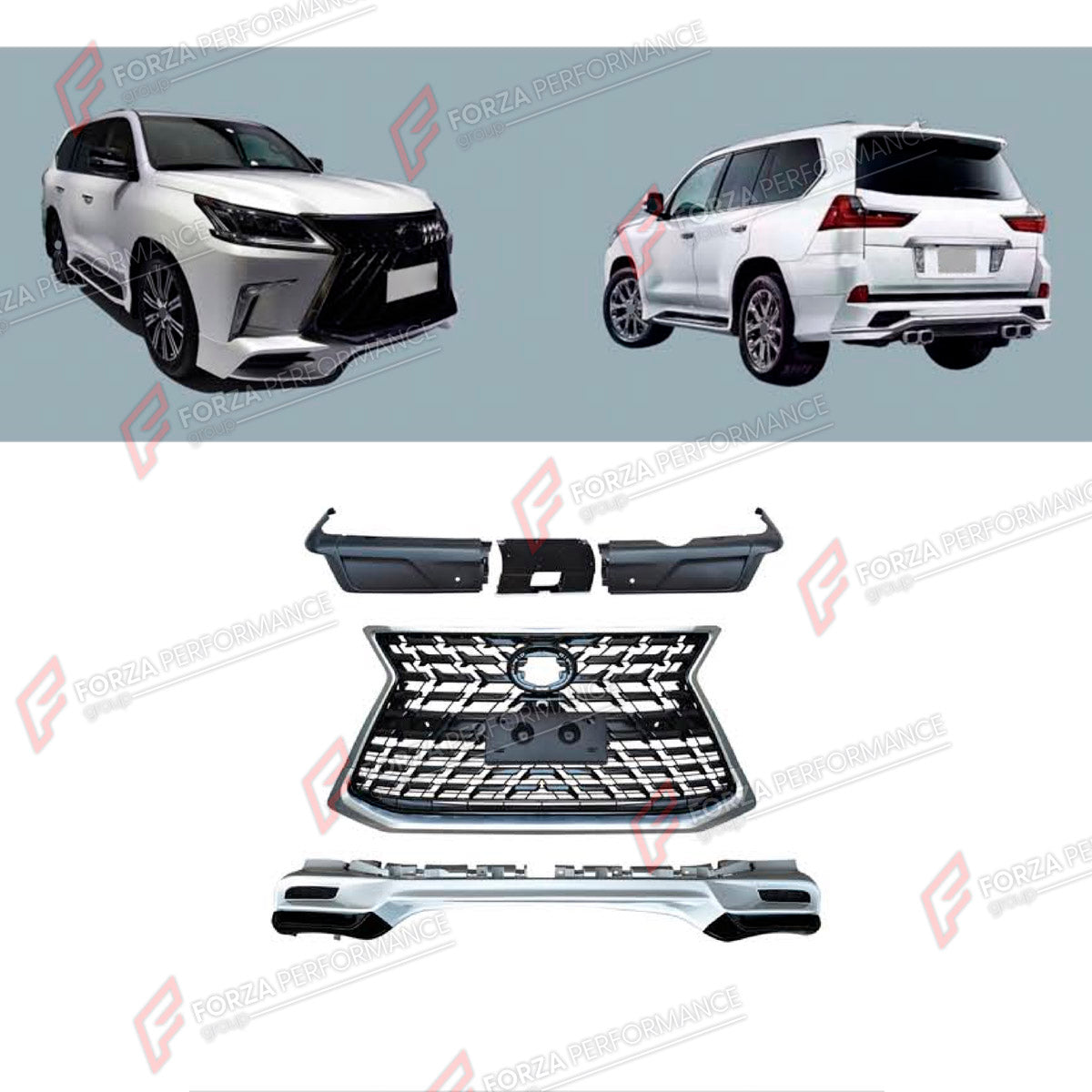 BODY KIT for LEXUS LX570 J200 FACELIFT 2015 - 2023 FORZA