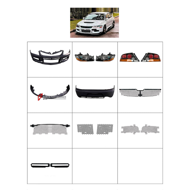 BODY KIT for MITSUBISHI LANCER EVOLUTION IX 2005 - 2007