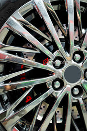 We manufacture premium quality carbon ceramic brakes discs rotors for LEXUS LM500H LM350H AW10 2023+ in any size
Specification:
Authentic Brembo GTS 6 Pot Front Brake Calipers
Authentic Brembo GTS 4 Pot Rear Brake Calipers
Electric Parking Brakes
Authentic Brembo discs: 380 mm
Includes: Carbon ceramic brake disсs / rotors, brake pads, brackets for calipers, hoses.
BRAKE DISCS ROTORS CAN BE MADE FOR YOUR CAR IN ANY SIZE AND UPGRADED FROM IRON / STEEL DISCS TO CARBON CERAMIC
PLEASE INCLUDE YOUR CAR VIN,