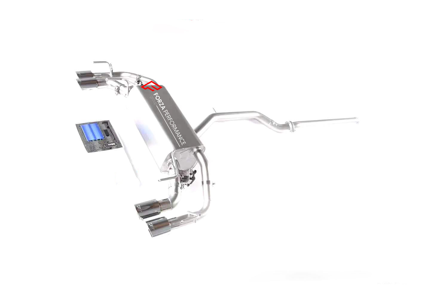 VALVED EXHAUST CATBACK MUFFLER for Cadillac XT4 2.0