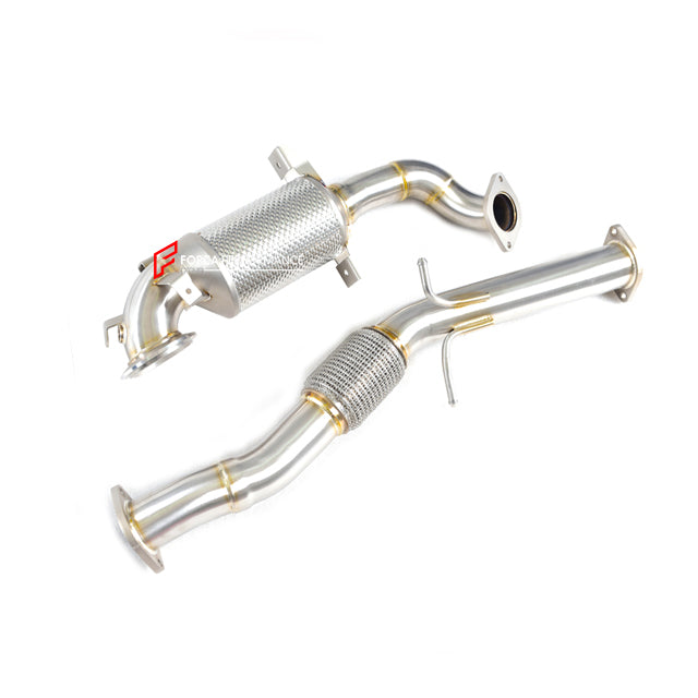 EXHAUST DOWNPIPE for CADILLAC XT4 2.0T  Material: Stainless Steel  Optionally:  For an extra cost we can add heat shield protection 200 cell catalytic converter